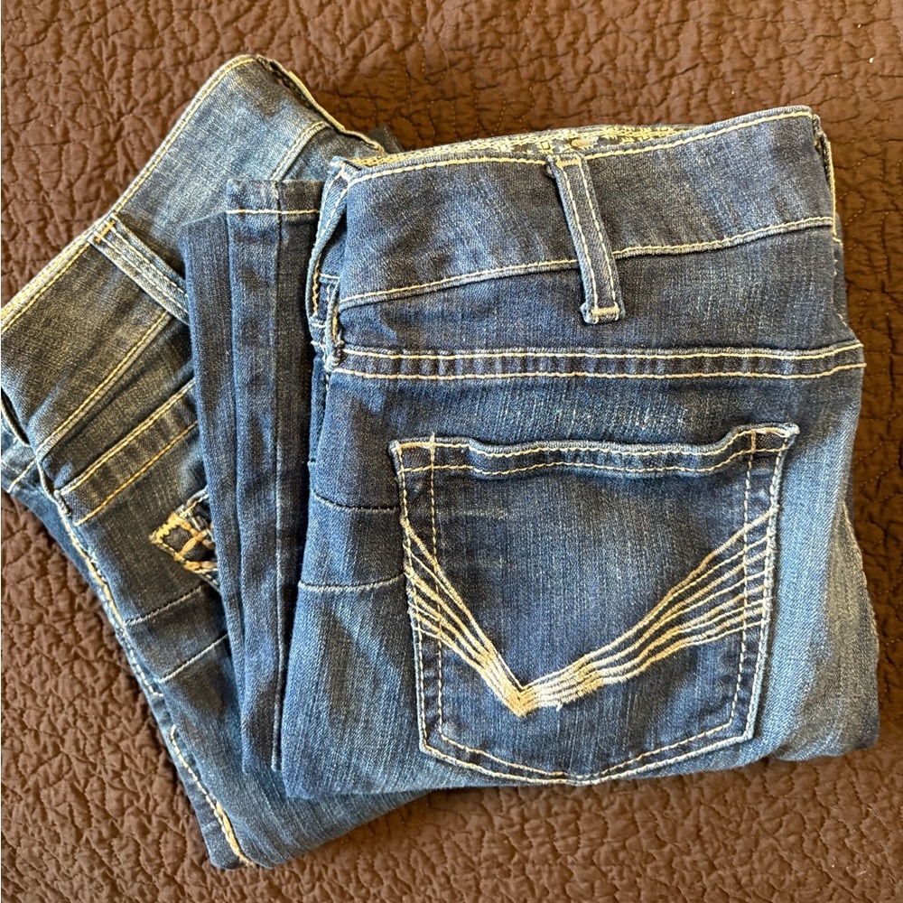 Ariat Women's Boot Cut Jeans in Rich Indigo - Picture 4 of 16